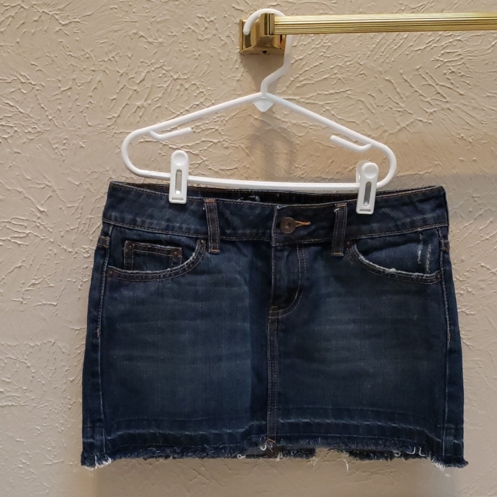 Denim mini skirt